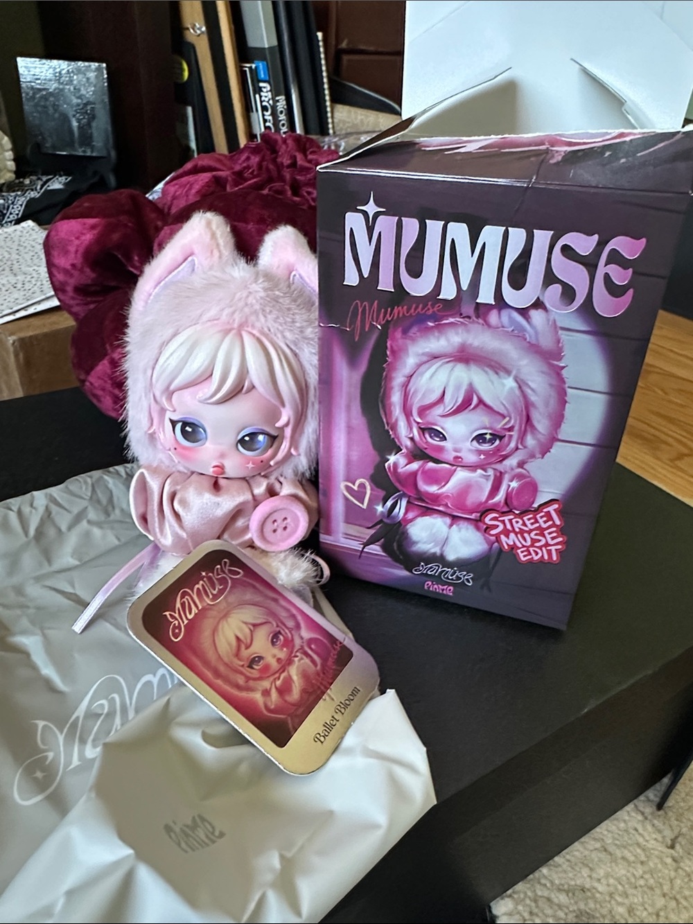 Muse Pink Plush Doll with Faux Fur Hood - Muse
